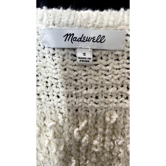 Madewell Bronson Cardigan Sweater Seashell (Cream/Off-White) Small - Picture 4 of 7